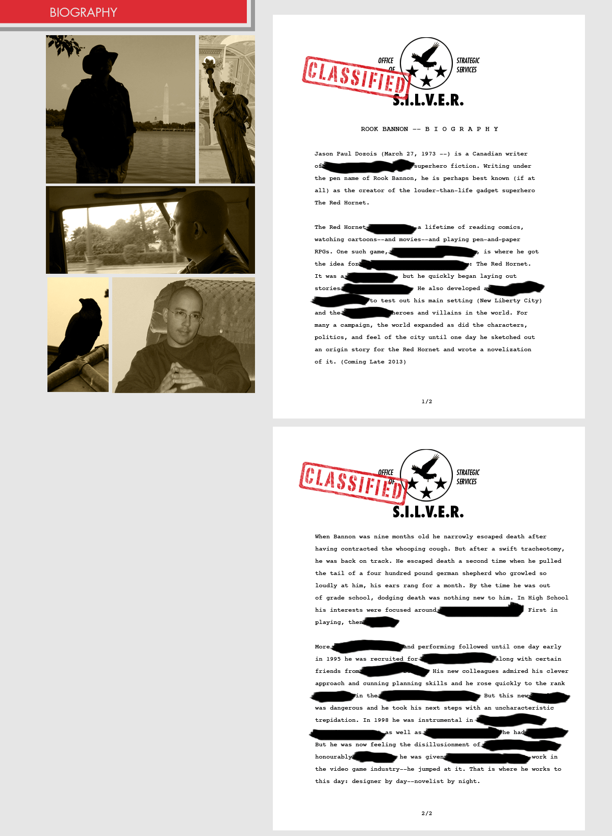 Rook Bannon's Biography Redacted